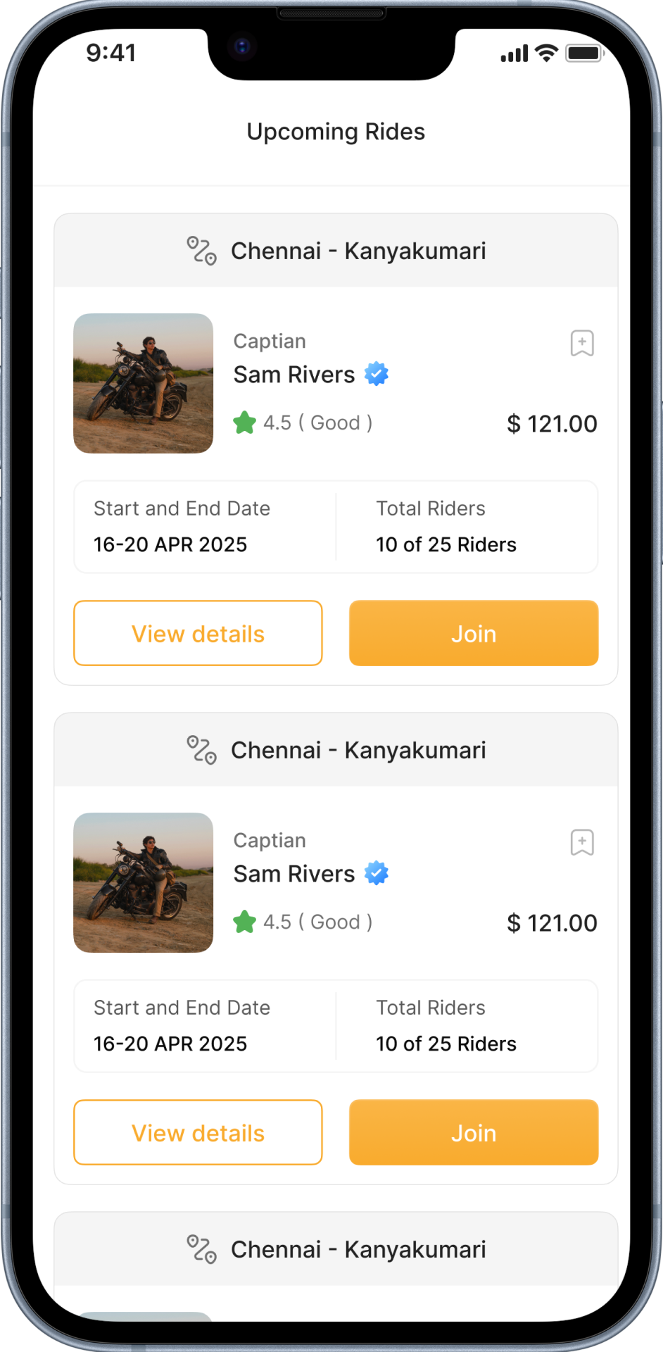 Live Tracking
